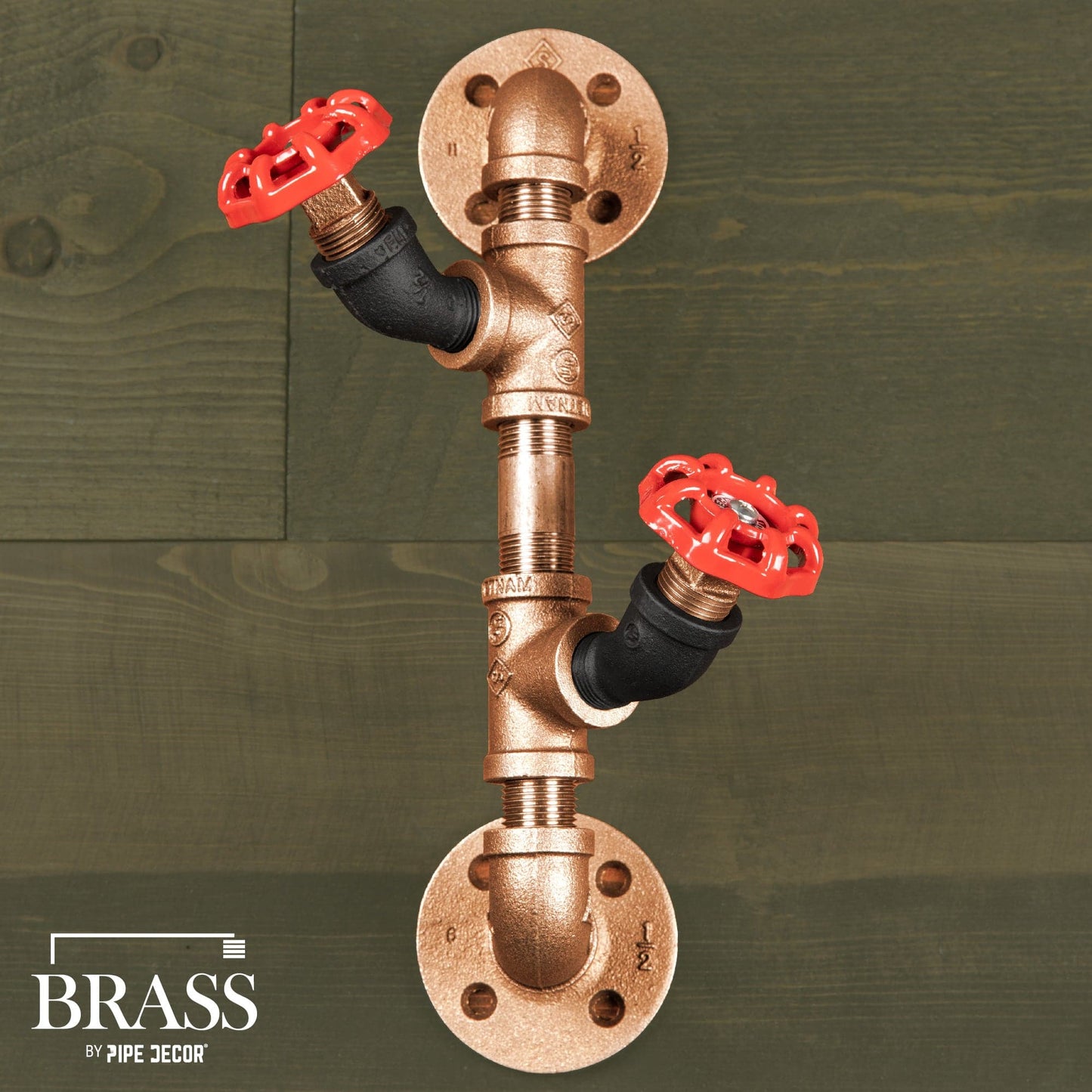 3/4 in. x 2 in. Red Brass Pipe