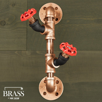 3/4 in. x 4 in. Red Brass Pipe