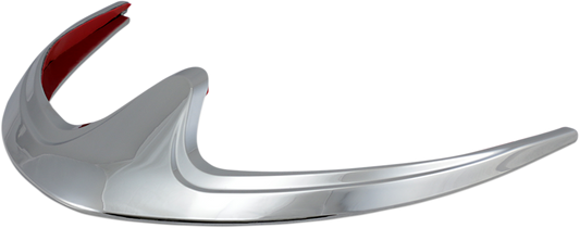 SHOW CHROME Fender Tip Accent - Chrome - Front 63-306