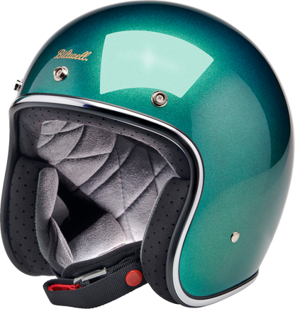BILTWELL Bonanza Helmet - Metallic Catalina Green - XS 1001-358-201