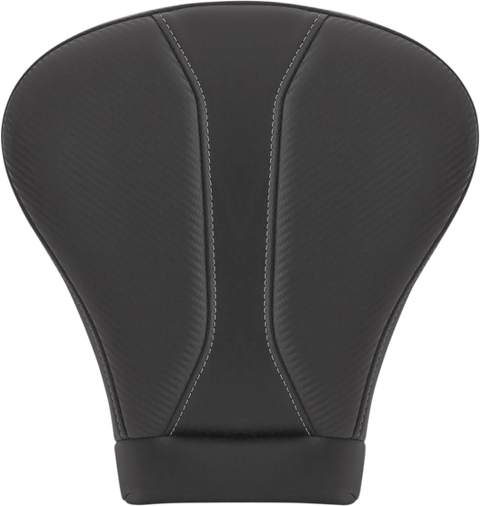SADDLEMEN Dominator Pillion Pad - Extended Reach/Touring - Black w/ Gray Stitching - FLH/FLT '08-'22 808-07B-0142EXT