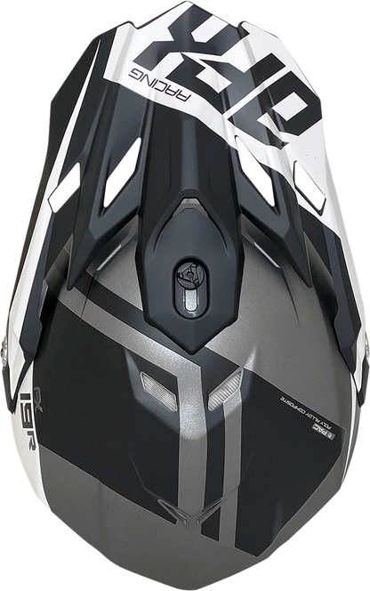 AFX FX-19R Helmet - Racing - Frost Gray - XL 0110-7076