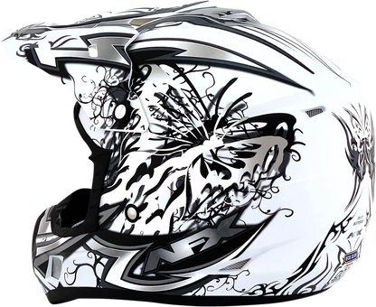AFX FX-17Y Helmet - Butterfly - Matte White - Large 0111-1392