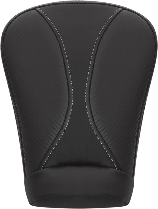 SADDLEMEN Dominator Pillion Pad - Extended Reach - Black w/ Gray Stitching - FL '08-'23 808-07B-0162EXT