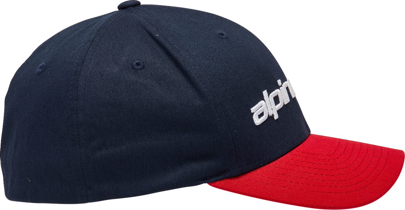 ALPINESTARS Linear Hat - Navy/Red - Small/ Medium 1230810057030SM