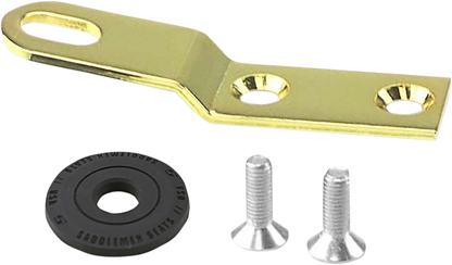 SADDLEMEN Seat Bracket - Gold - 1/4"-28 10545GOB