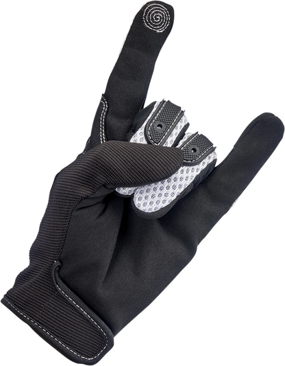 BILTWELL Anza Gloves - White - Large 1507-0401-004