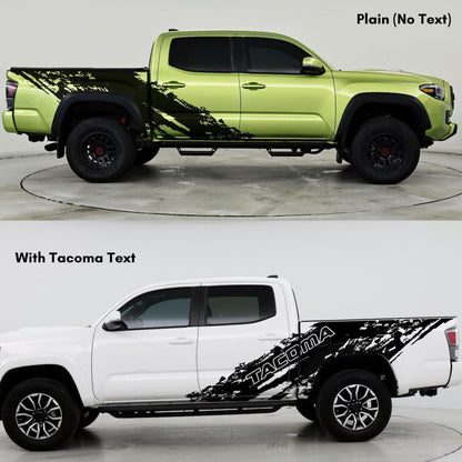 Toyota Tacoma Truck Mud Splash Car Decal Graphic Sticker. #6779