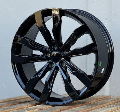 VW1 20x8.5 5x112 +42 57.1 Gloss Black