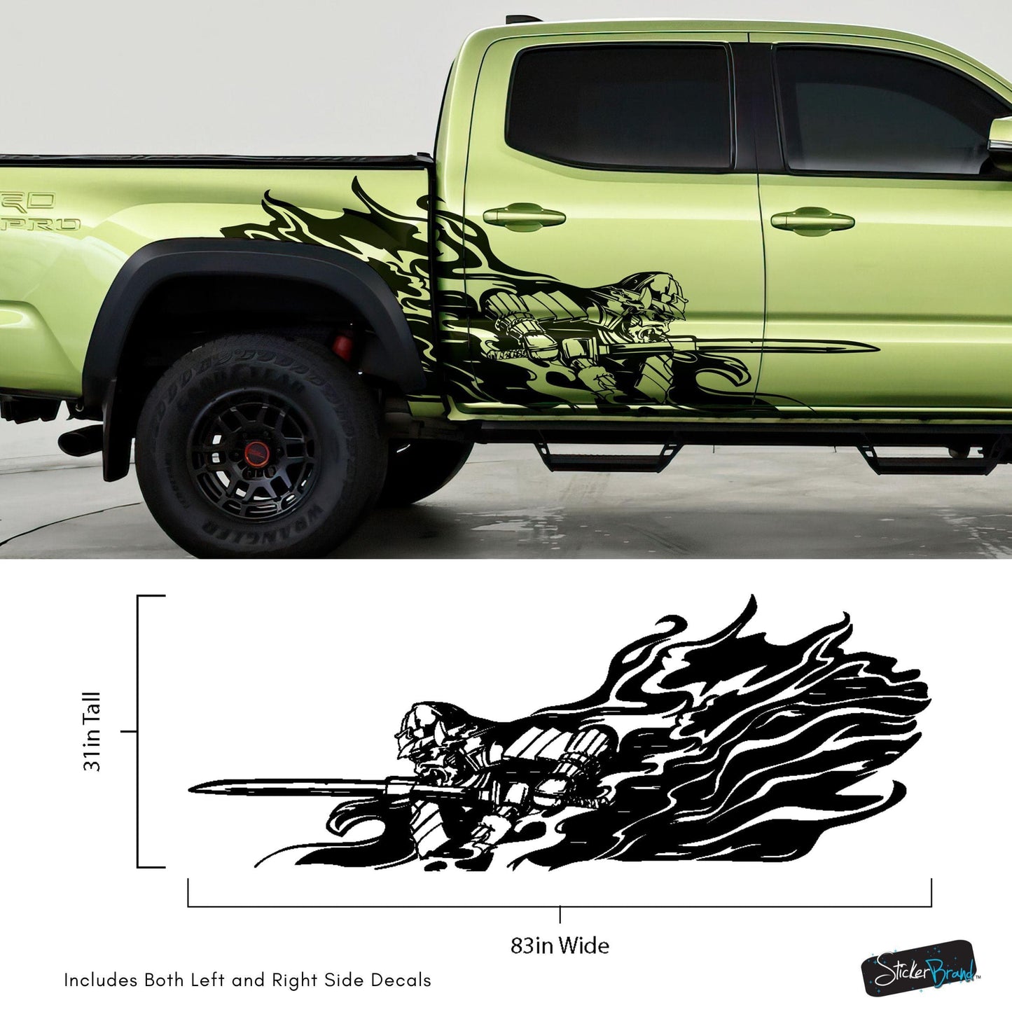 Samurai Warrior Graphic Car Decal Sticker. #6933