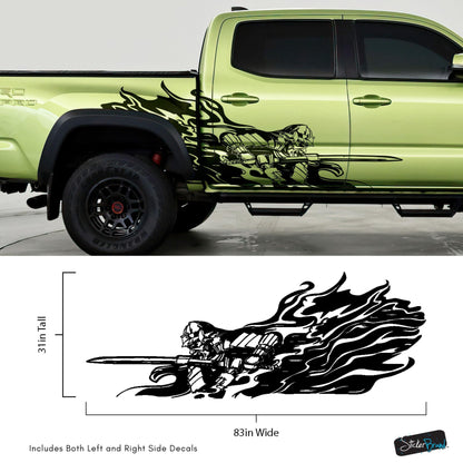 Samurai Warrior Graphic Car Decal Sticker. #6933