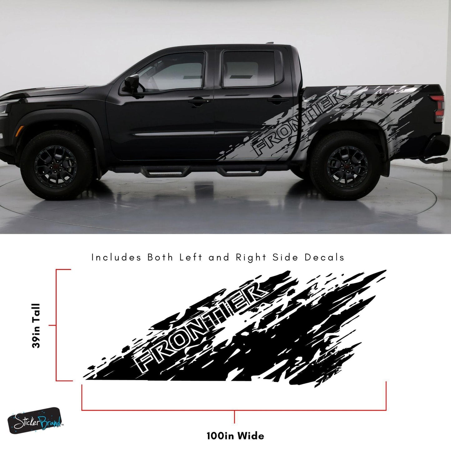 Nissan Frontier Truck Mud Splash Decal Sticker. #6831