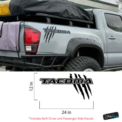 Toyota Tacoma Raptor Claw Decal Sticker. Set of 2. #7111-Sup