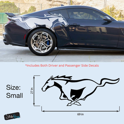 Mustang Horse Graphic Decal for Mustang Car, Mustang Mach-E. #7096-Sup
