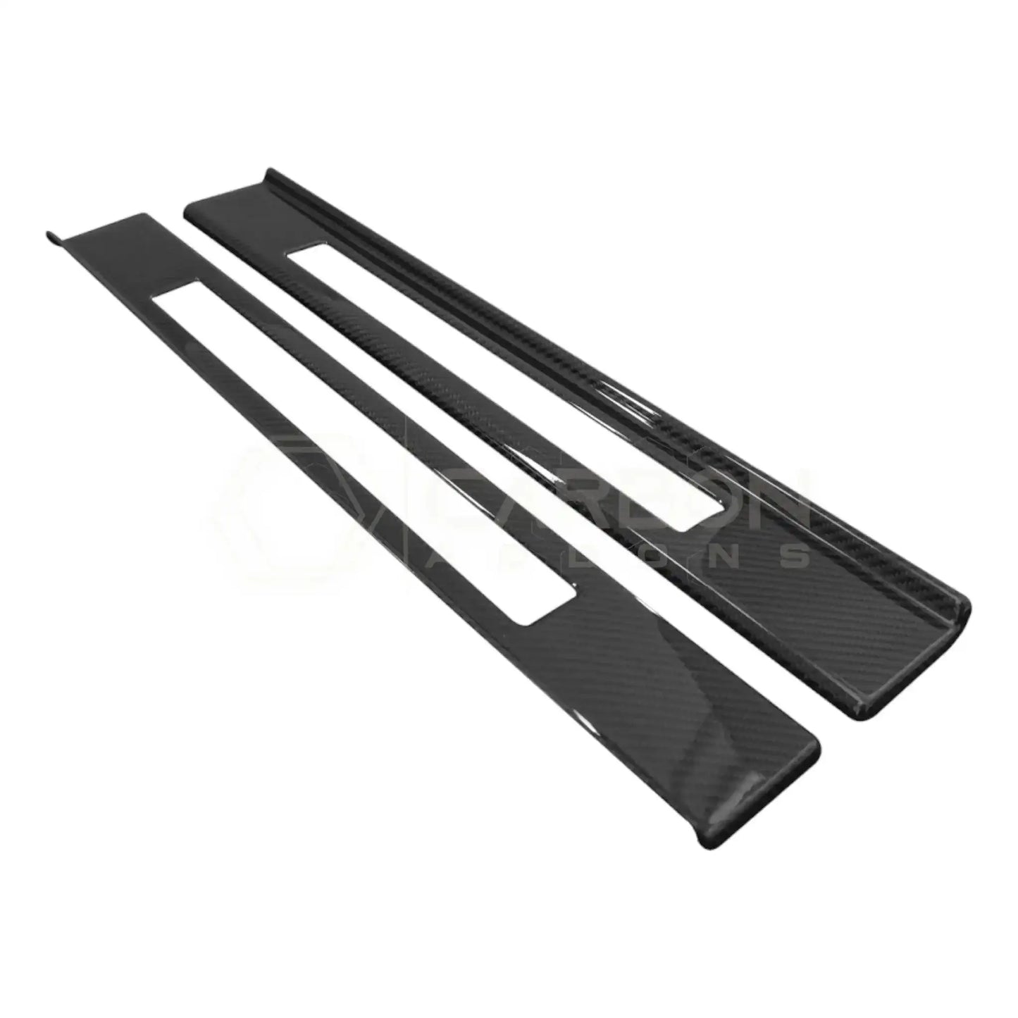 Real Carbon Fiber Door Sill Trim Covers for 2024+ Ford Mustang