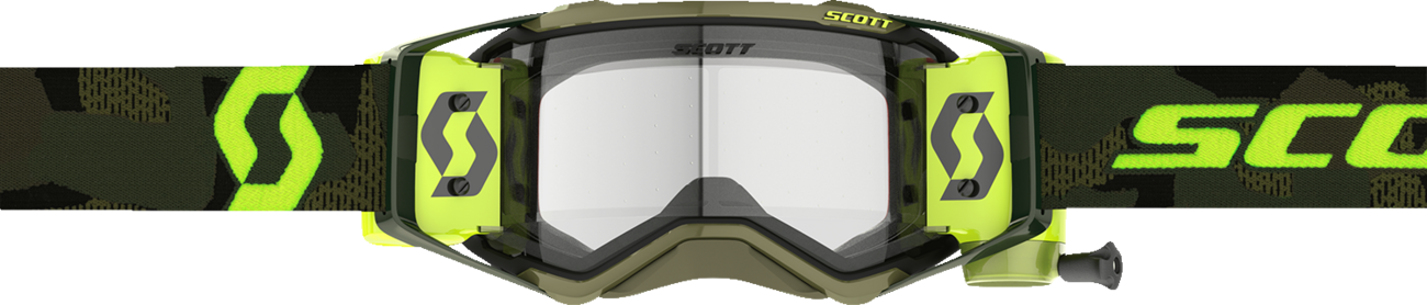 SCOTT Prospect Super WFS Goggle - Khaki Green/Neon Yellow - Clear 278595-7701113