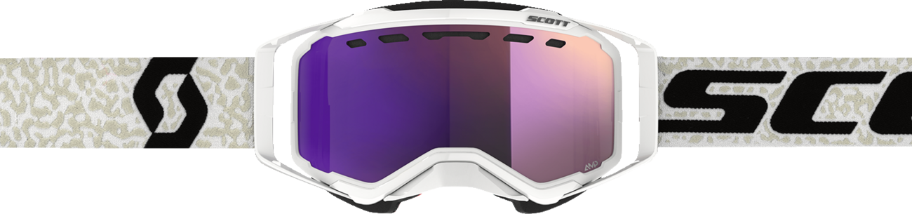 SCOTT Prospect Snow Cross Goggle - White/Black - Enhancer Purple Chrome 272846-1035316