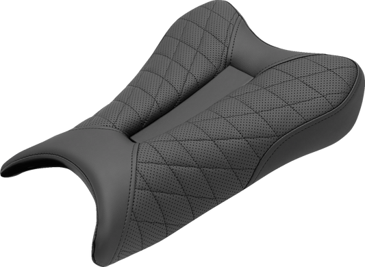 SADDLEMEN Track Seat - Lattice Stitch - Black - ZX6R '19-'22 0810-K075