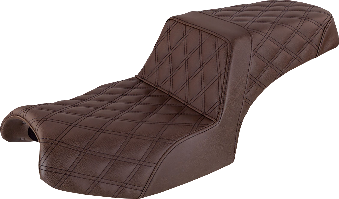 SADDLEMEN Step Up Seat - Full Lattice - Brown - Challenger I20-06-175BR