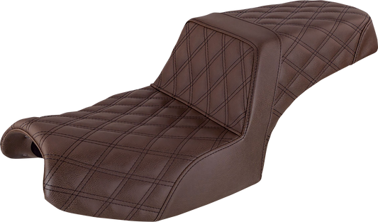 SADDLEMEN Step Up Seat - Full Lattice - Brown - Challenger I20-06-175BR