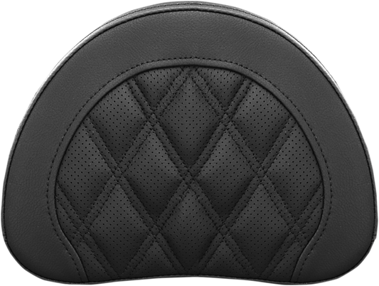 SADDLEMEN Sissy Bar Pad - Lattice Stitched - Black 51344