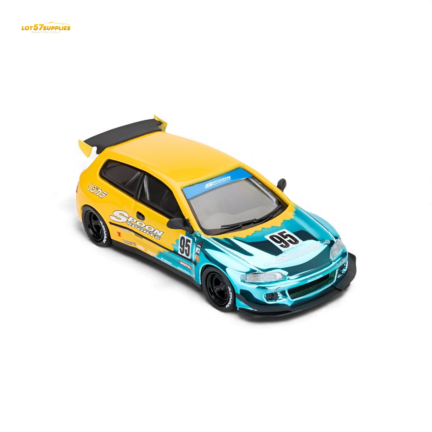 (Pre-Order) ET Model Pandem Civic EG6 Mk5 Rocket Bunny - Spoon Blue 1:64