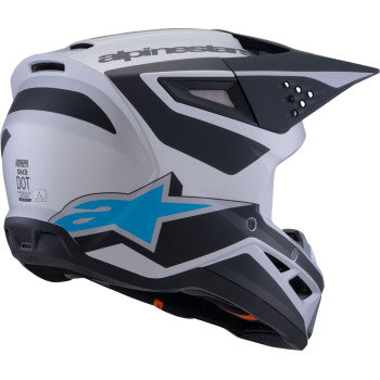 ALPINESTARS SM3 Helmet - Heat - Matte Silver/Blue/Black - 2XL 8301026-1949-XXL