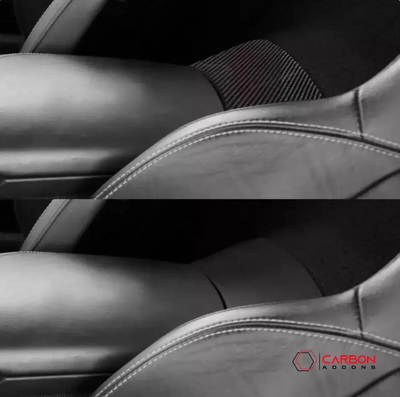 C7 Corvette 2014-2019 Rear Center Console Carbon Fiber Overlay