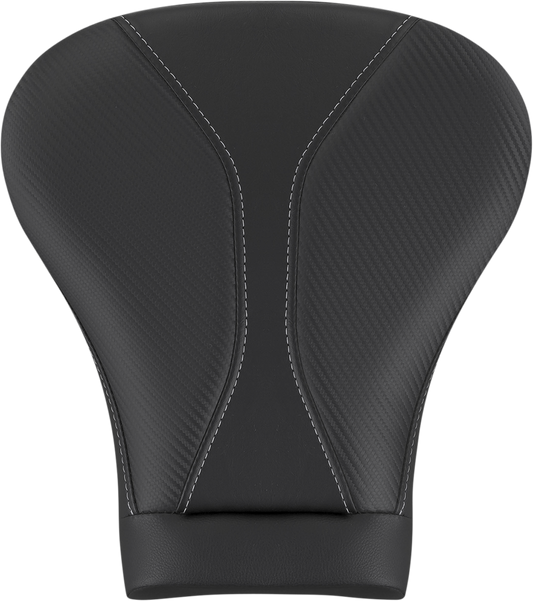 SADDLEMEN Dominator Pillion Pad - Touring - Black w/ Gray Stitching - FL '08-'23 808-07B-0142L