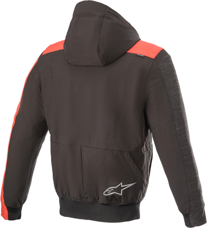 ALPINESTARS Rhod Windstopper Hoodie - Black/Gray/Red - 3XL 4200420-1123-3X