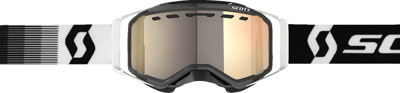 SCOTT Prospect Snow Cross Goggle - Premium Black/White - Light Sensitive Bronze Chrome 278603-7702245