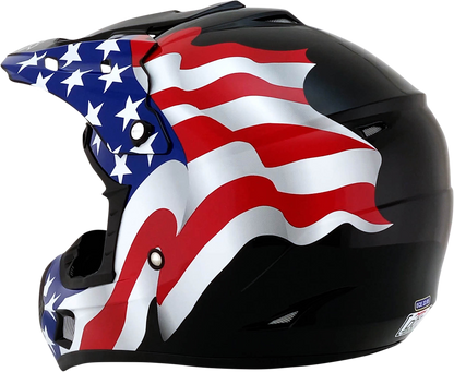 AFX FX-17 Helmet - Flag - Black - XL 0110-2372