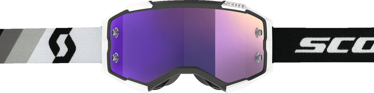 SCOTT Fury Goggle - Premium Black/White - Purple Chrome 272828-7702281