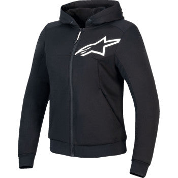 ALPINESTARS Stella Chrome v2 Sport Hoodie - Black/White - Large 4210225-12-L