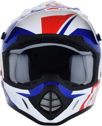 AFX FX-17 Helmet - Aced - Red/White/Blue - Small 0110-6479