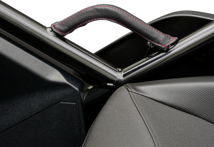 SHOW CHROME Grab Handle Cover - Red Stitch H44-2RED