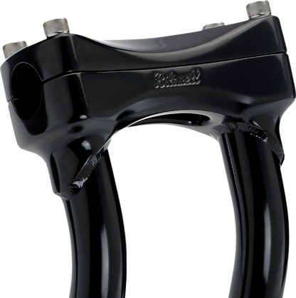 BILTWELL Risers - Murdock - Oversized - Pullback - 12" - Black 6414-201-12