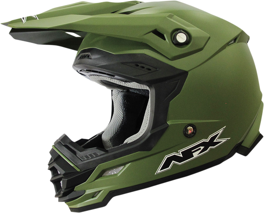 AFX FX-19R Helmet - Matte Olive - XS 0110-7039