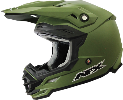 AFX FX-19R Helmet - Matte Olive - XL 0110-7043