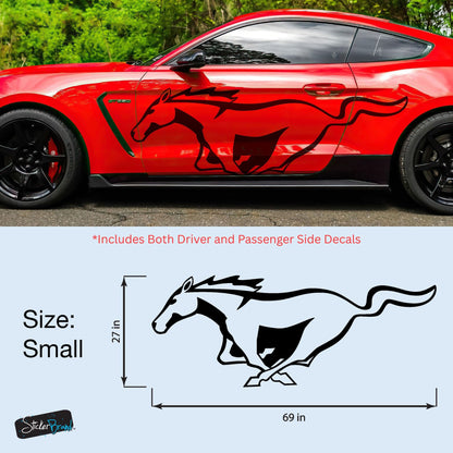 Mustang Horse Graphic Decal for Mustang Car, Mustang Mach-E. #7096-Sup