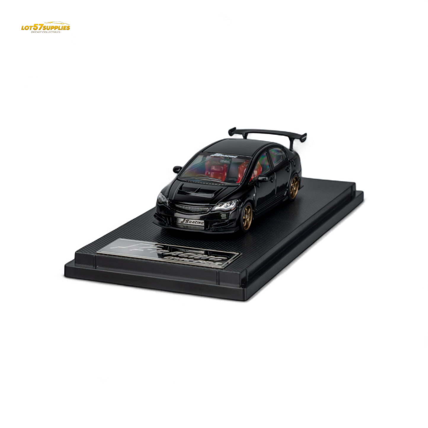 (Pre-Order) Microturbo Custom FD2 J'S Racing - Metallic Black 1:64