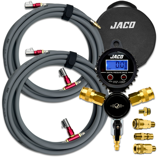 Rapid 4-Tire Inflation/Deflation System with Lightning™ Air Chucks | 4-Way Multi-Tire Inflator/Deflator Hose Kit for Off Road 4x4