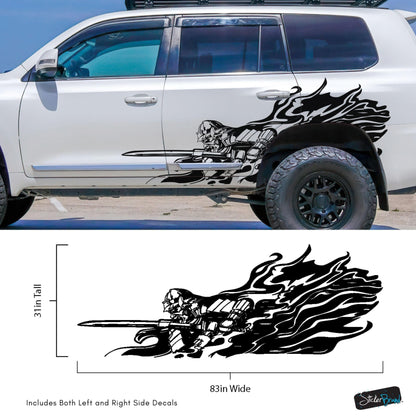 Samurai Warrior Graphic Car Decal Sticker. #6933
