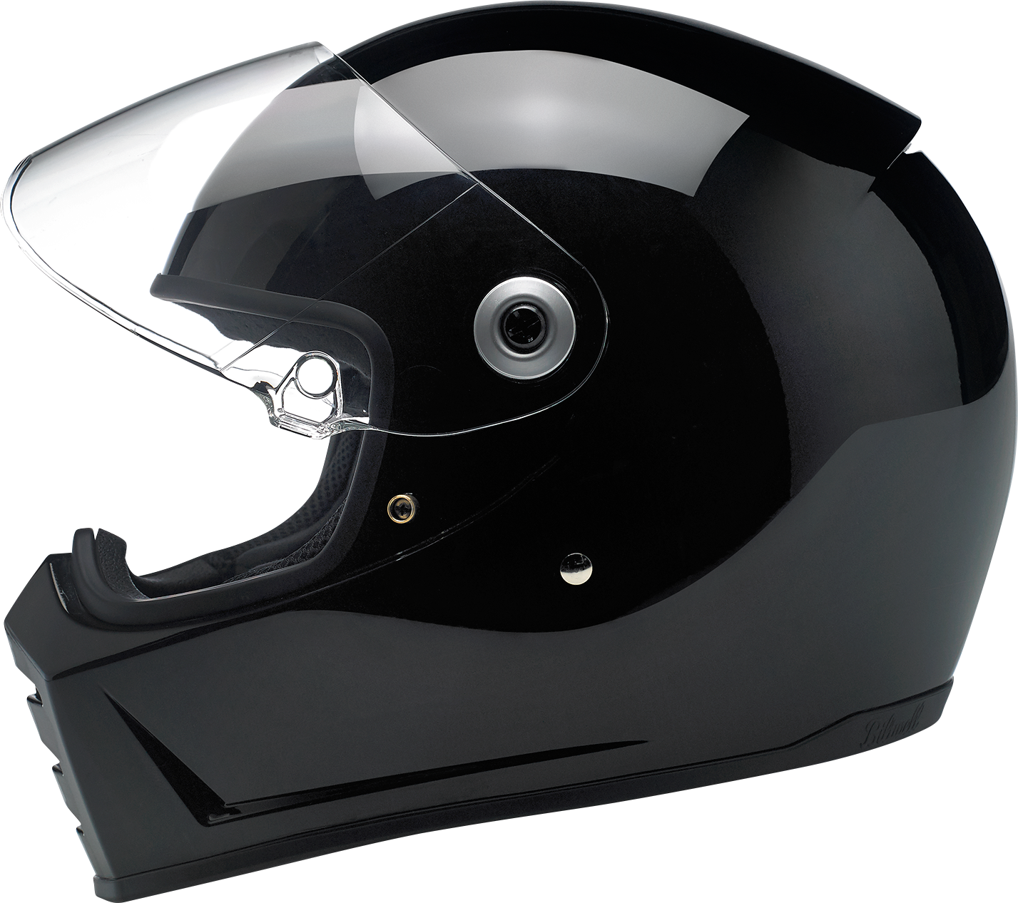 BILTWELL Lane Splitter Helmet - Gloss Black - Large 1004-101-104