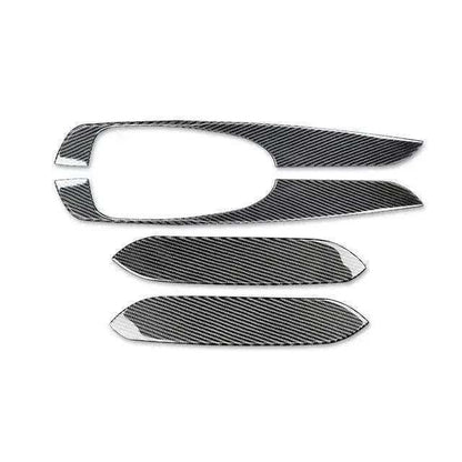 4pcs Carbon Fiber Armrest Panel Overlay for Dodge Challenger 2015-2023