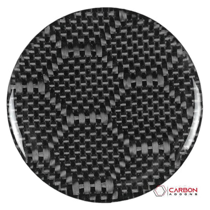 4pcs Carbon Fiber Armrest Panel Overlay for Dodge Challenger 2015-2023