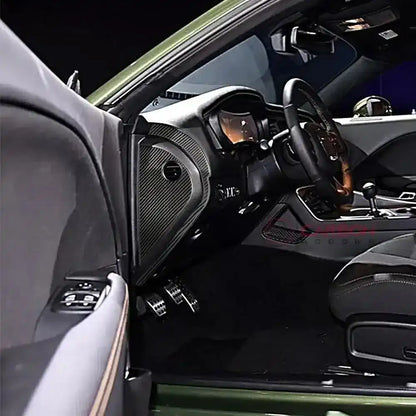 4PCS Carbon Fiber Dashboard Side Panel Overlay for Dodge Challenger 2015-2023
