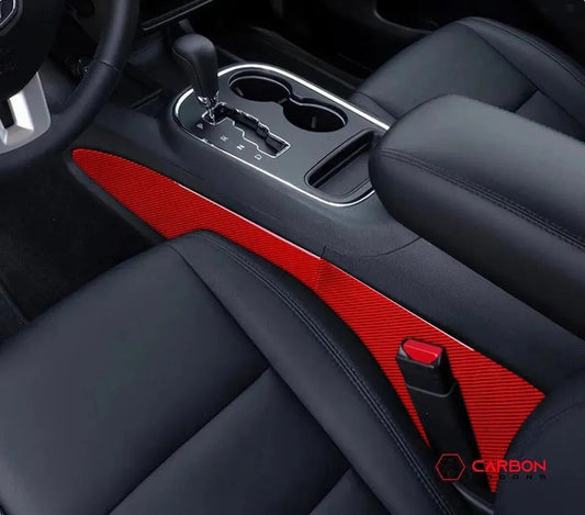 [4pcs] Real Carbon Fiber Center Console Side Trim Overlay for 2011-2020 Dodge Durango