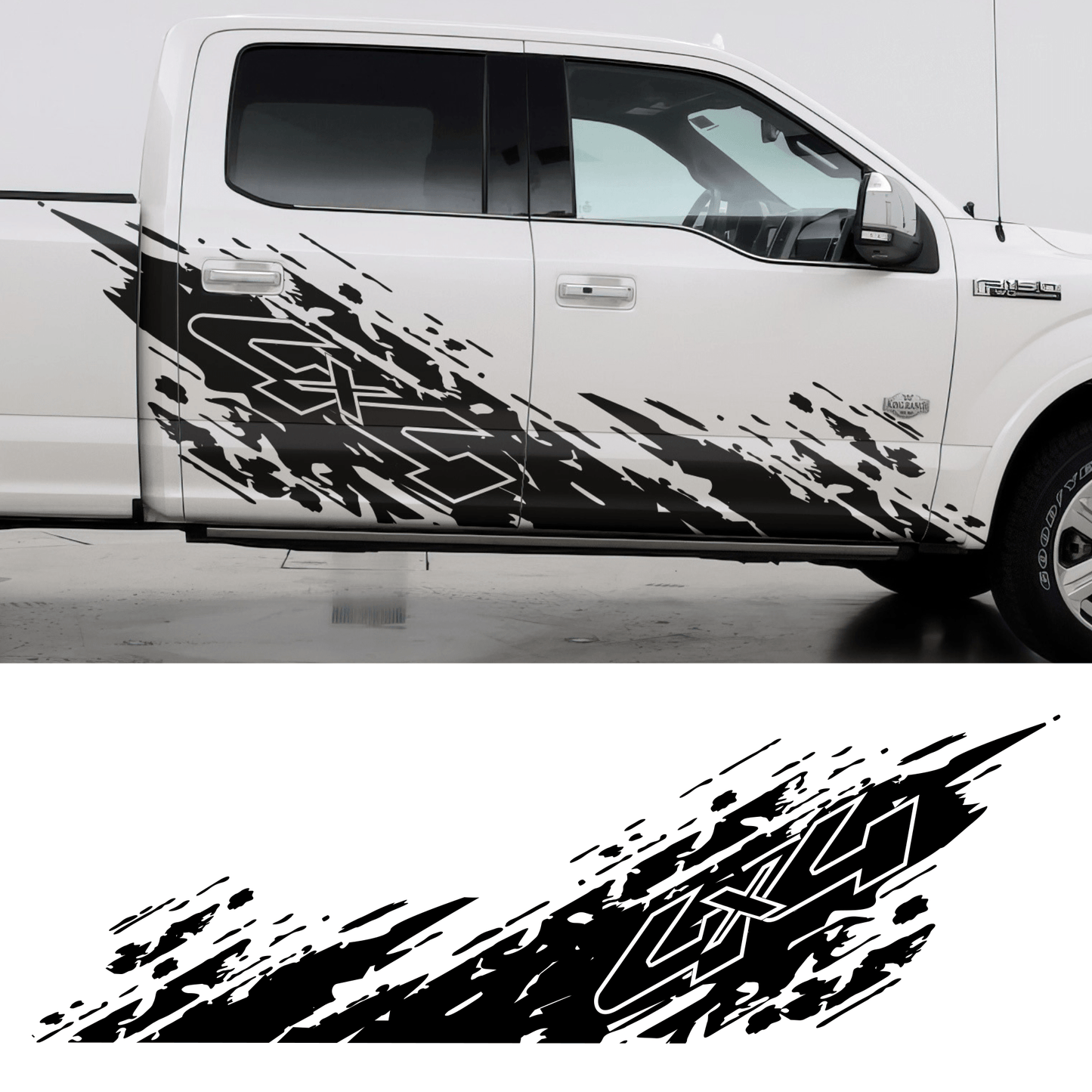 Raptor Mud Splash Decal. #6792