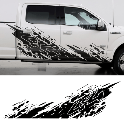 4x4 Mud Splash Decal. #6792
